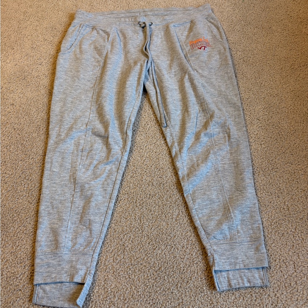 Women's Light Gray Virginia Tech Hokies Joggers